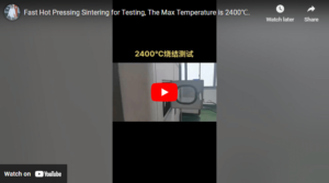 Fast Hot Pressing Sintering for Testing