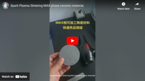 Spark Plasma Sintering MAX phase ceramic material